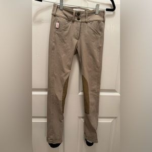 Tailored Sportsman Girls Show Jods. Size 10 LONG. Tan.